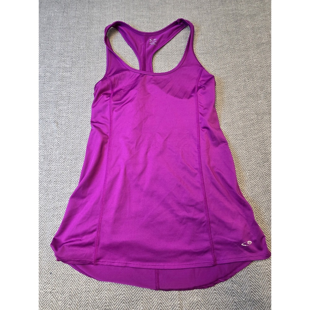 C9 by Champion DuoDry Tank Top Women's M Purple Curved Hem Sleeveless Racerback